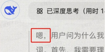 为什么 deepseek 回答时总喜欢「嗯」一下?