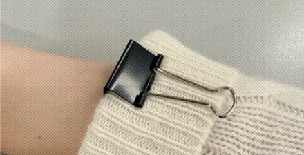 为什么给衣服袖口夹燕尾夹能防静电？